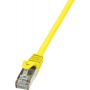 Patch cable CAT5e 0,25m yellow SF / UTP - CP1017D