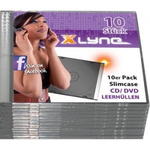 Empty CD black 10-pack XLYNE - 0S10001